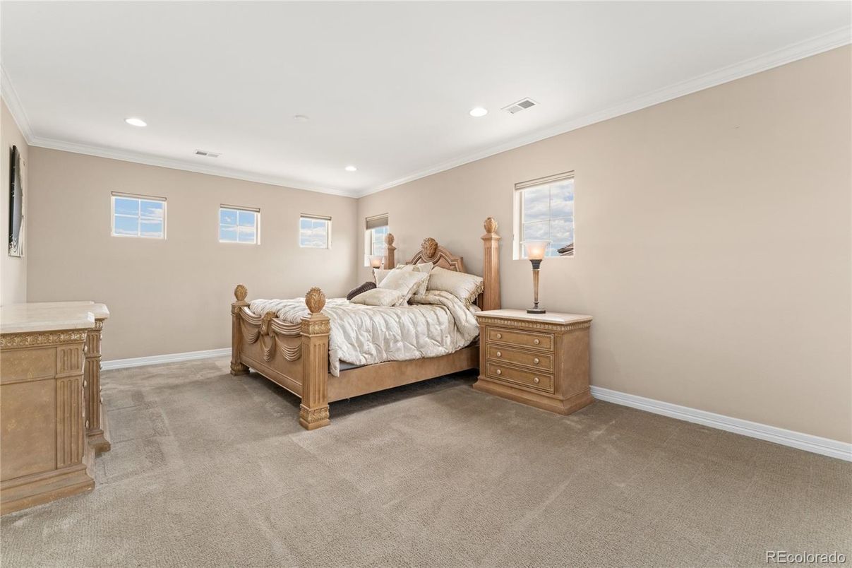 Bedroom, Interior, Recessed Lighting