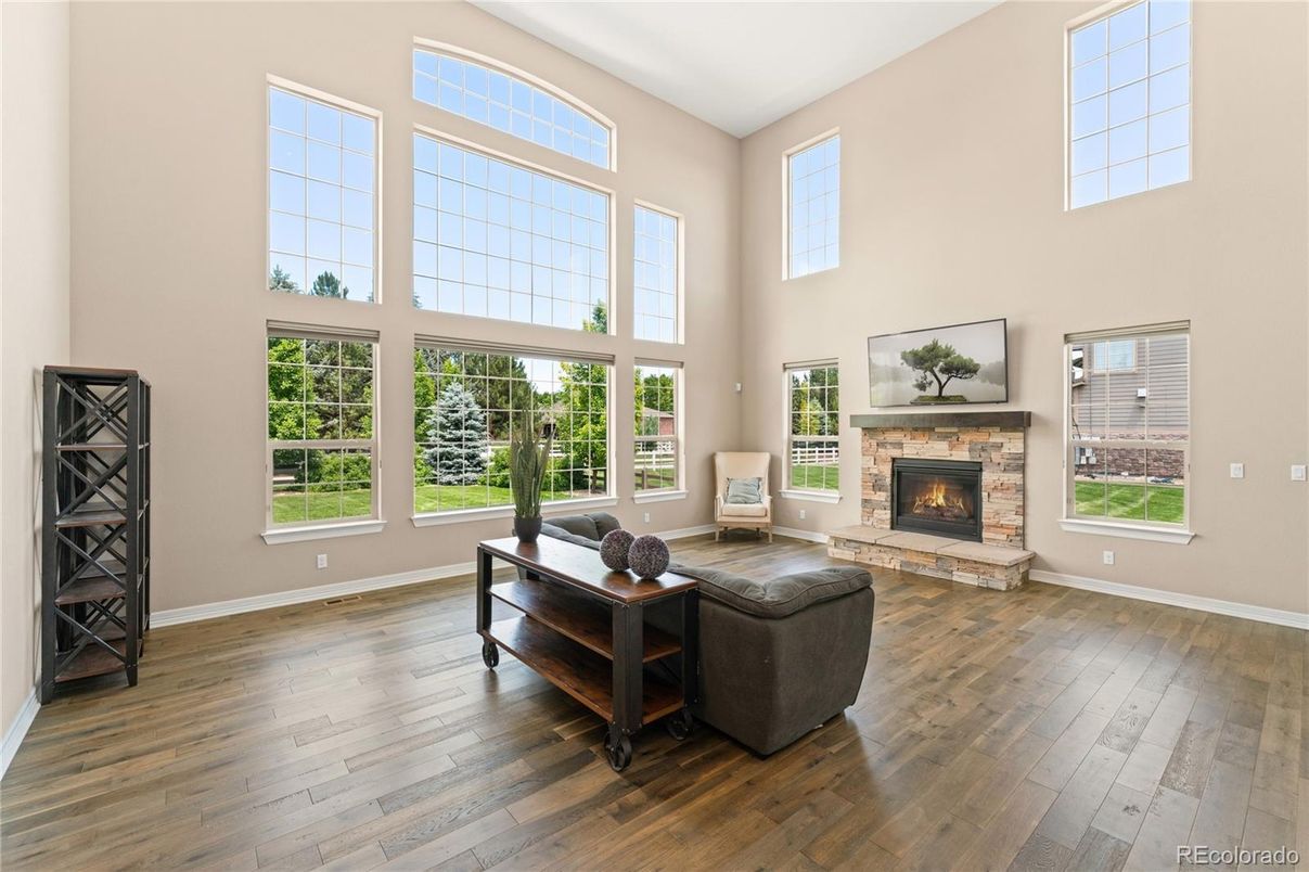 Fireplace, Interior, Wood Texture Flooring