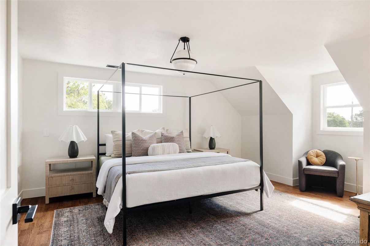 Bedroom, Interior, Wood Texture Flooring