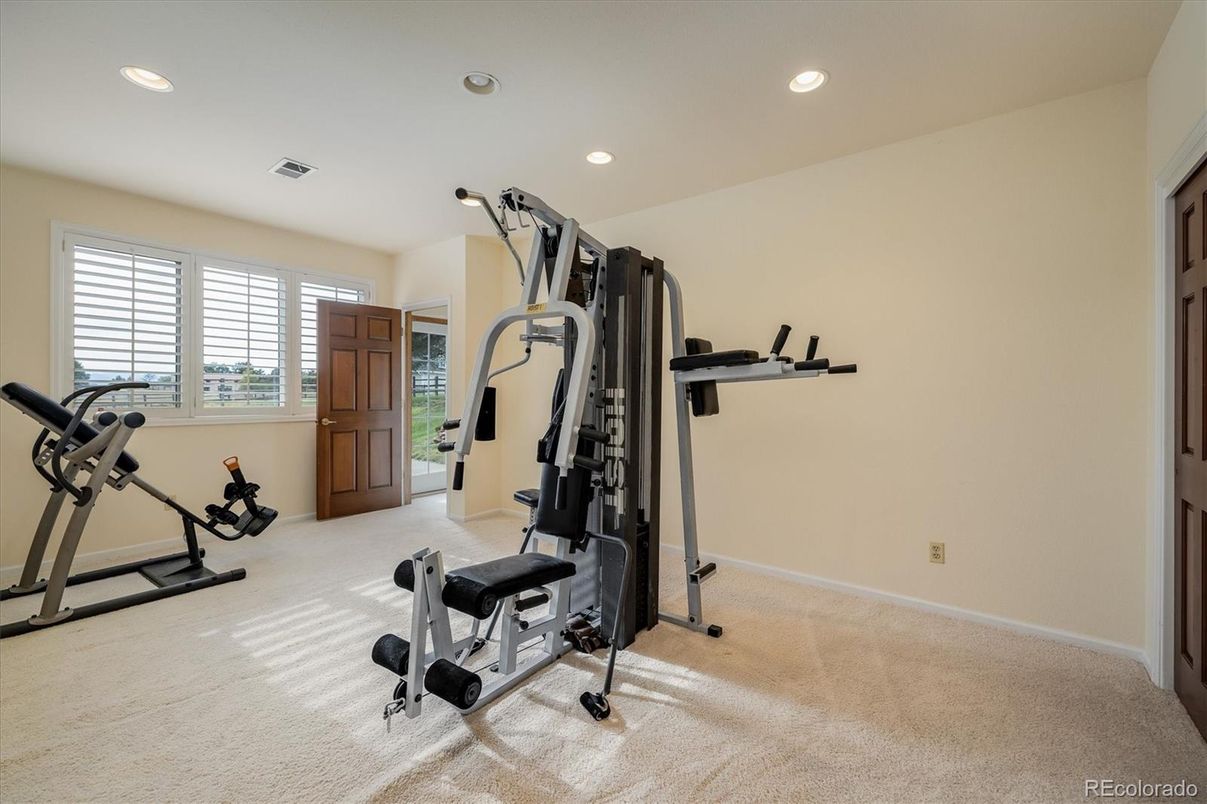 Fitness Equipment, Interior, Recessed Lighting