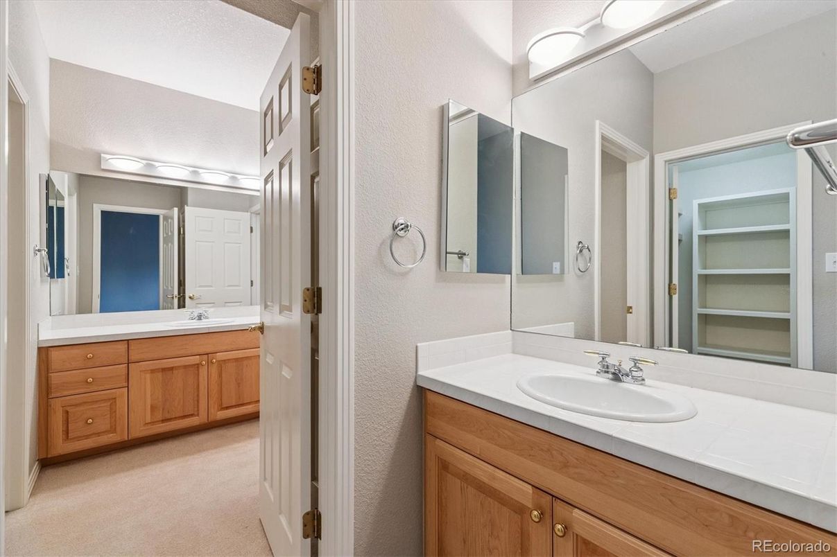 Bathroom, Dual Sink Vanities, Interior, Tile Countertops