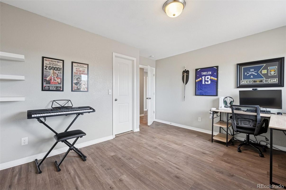 Home Office, Interior, Wood Texture Flooring