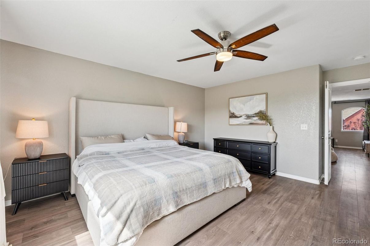 Bedroom, Interior, Wood Texture Flooring
