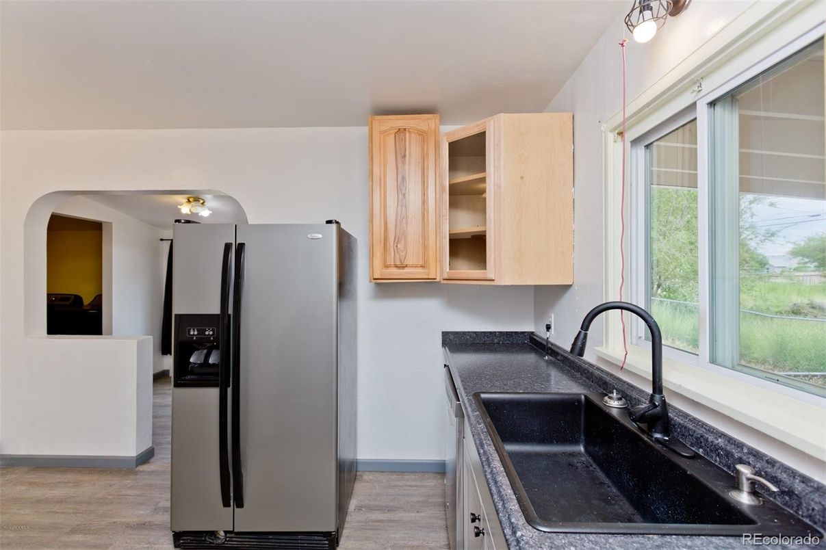 Interior, Kitchen, Wood Texture Flooring
