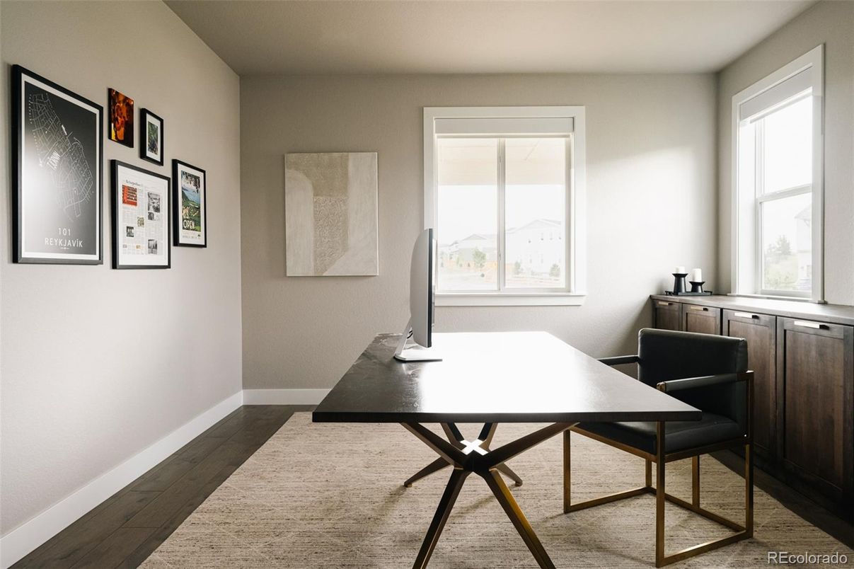 Home Office, Interior, Wood Texture Flooring