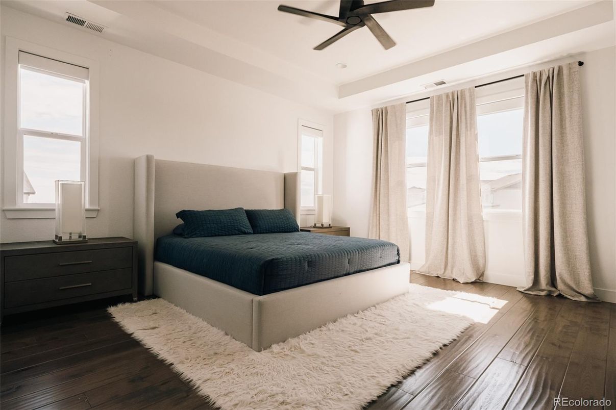Bedroom, Interior, Wood Texture Flooring
