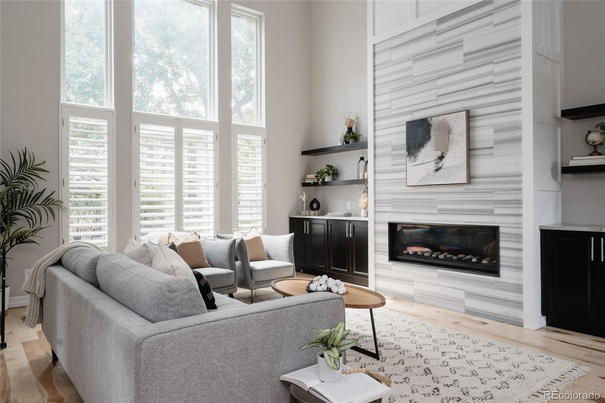 Fireplace, Interior, Living room, Wood Texture Flooring