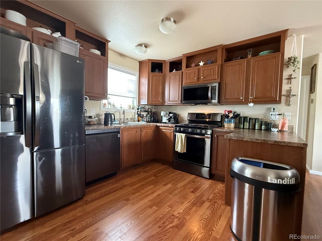 Interior, Kitchen, Wood Texture Flooring
