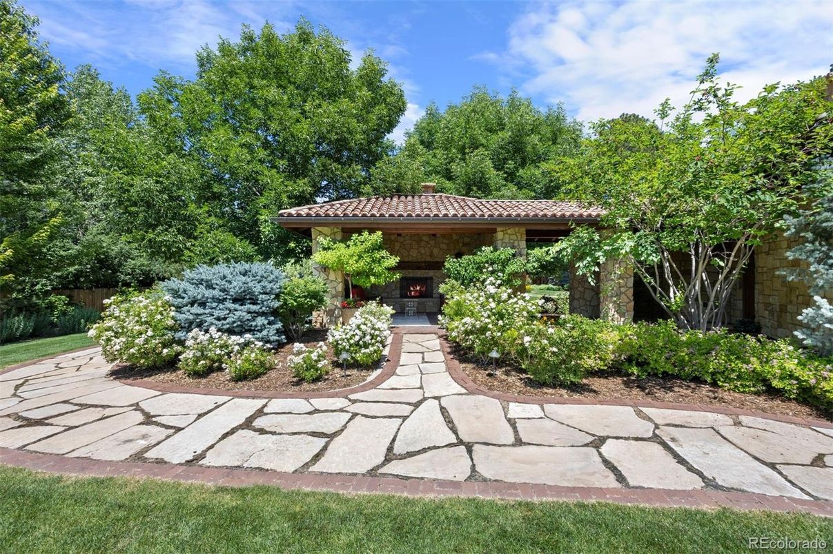 Backyard, Exterior, Fireplace