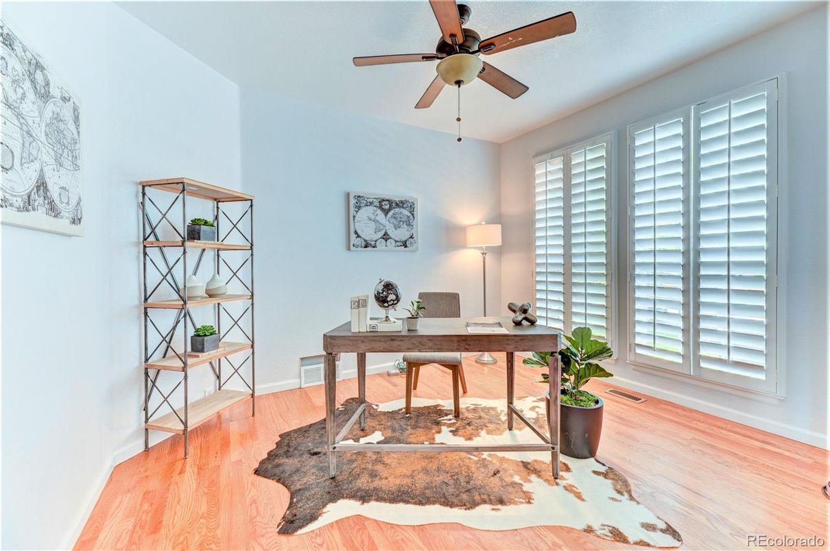 Home Office, Interior, Wood Texture Flooring