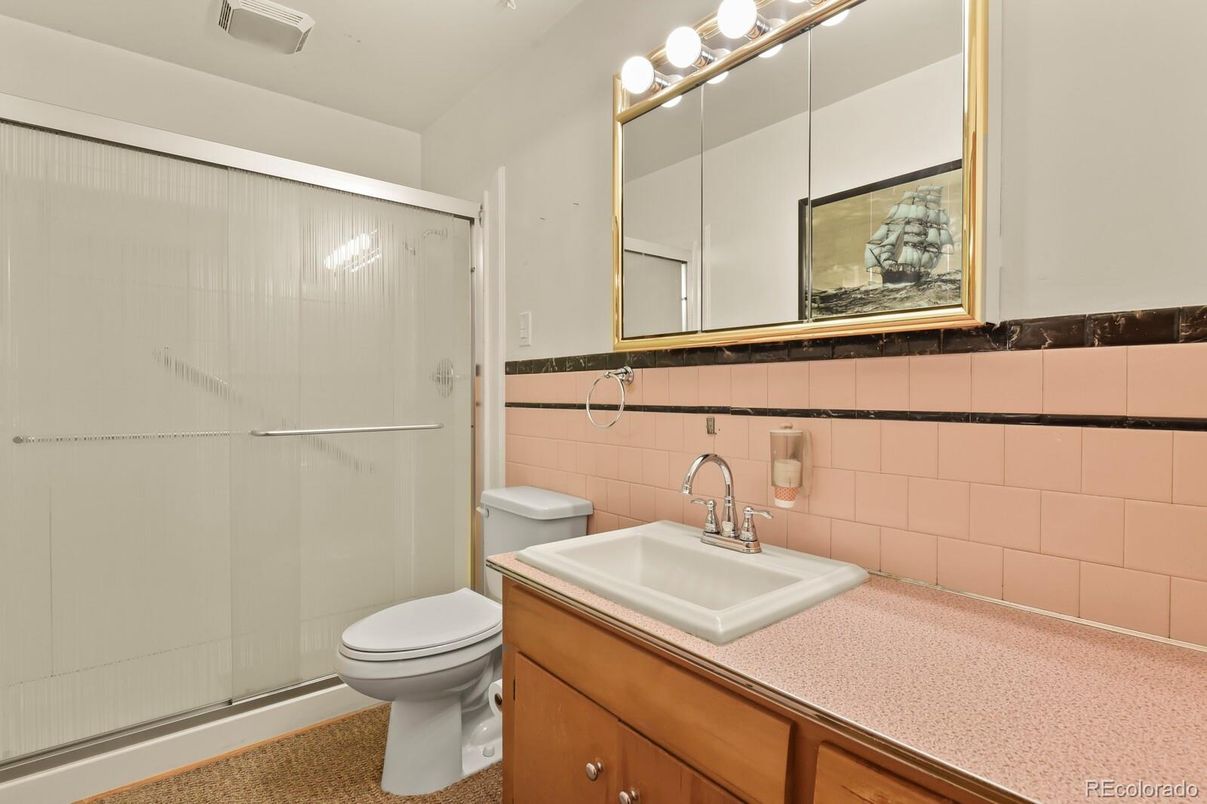 Bathroom, Glass Shower, Interior