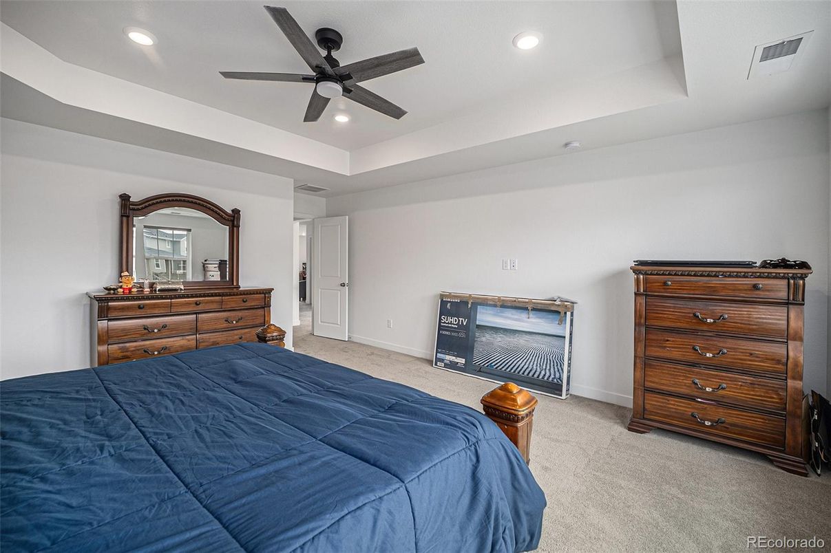 Bedroom, Interior, Recessed Lighting