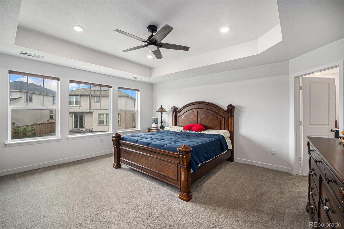 Bedroom, Interior, Recessed Lighting
