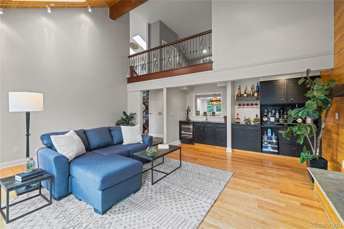 Interior, Living room, Wooden Beams, Wood Texture Flooring