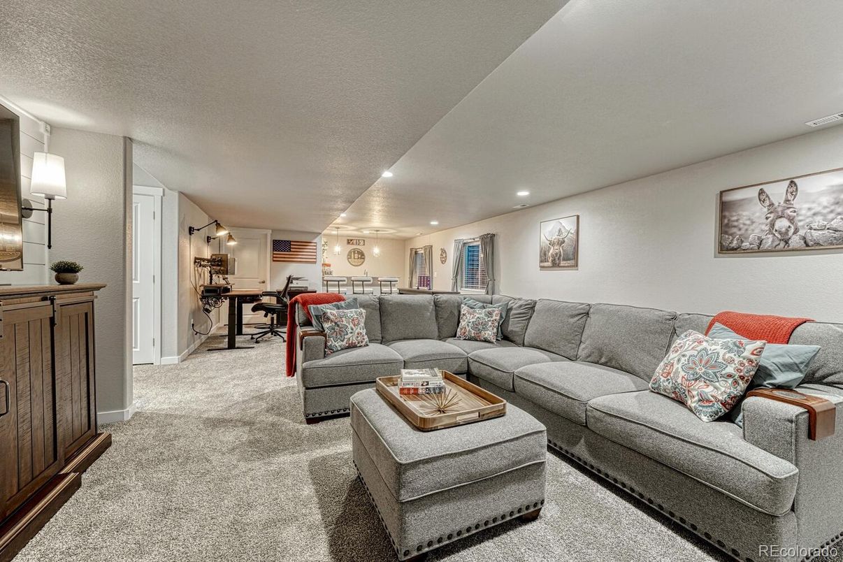 Interior, Living room, Recessed Lighting