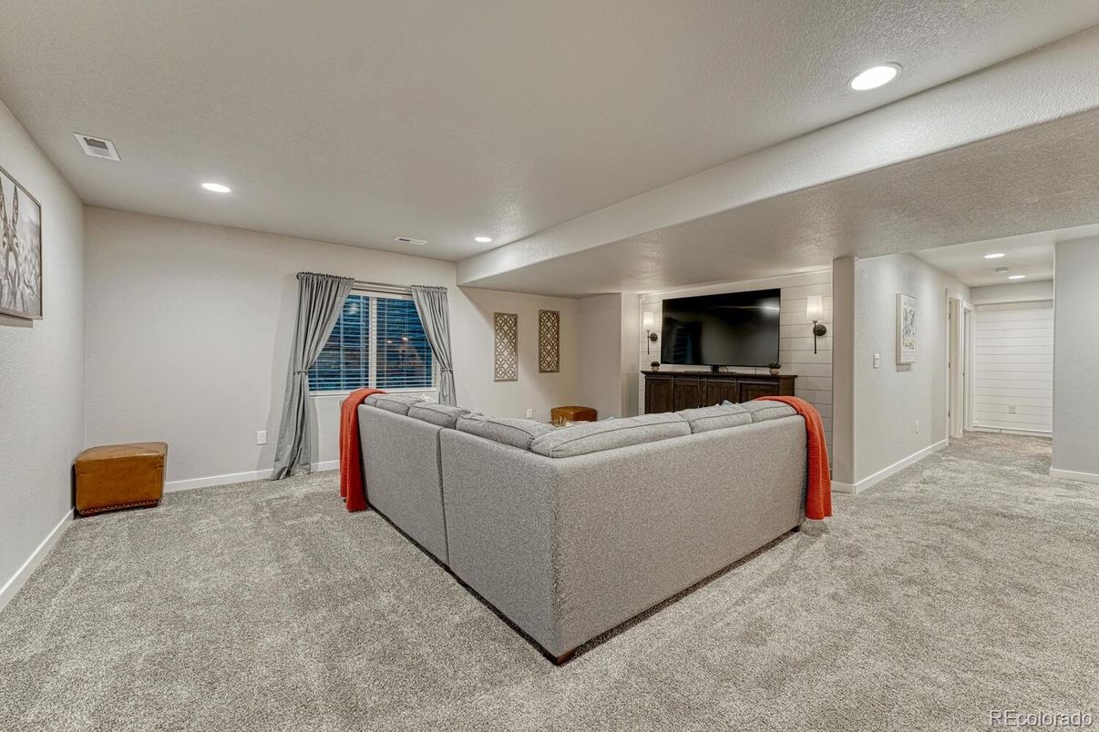 Interior, Living room, Recessed Lighting