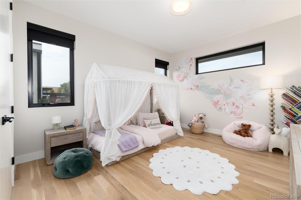 Bedroom, Interior, Wood Texture Flooring