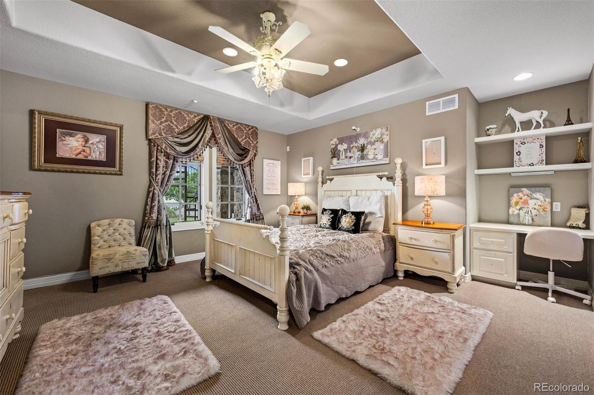 Bedroom, Home Office, Interior, Recessed Lighting