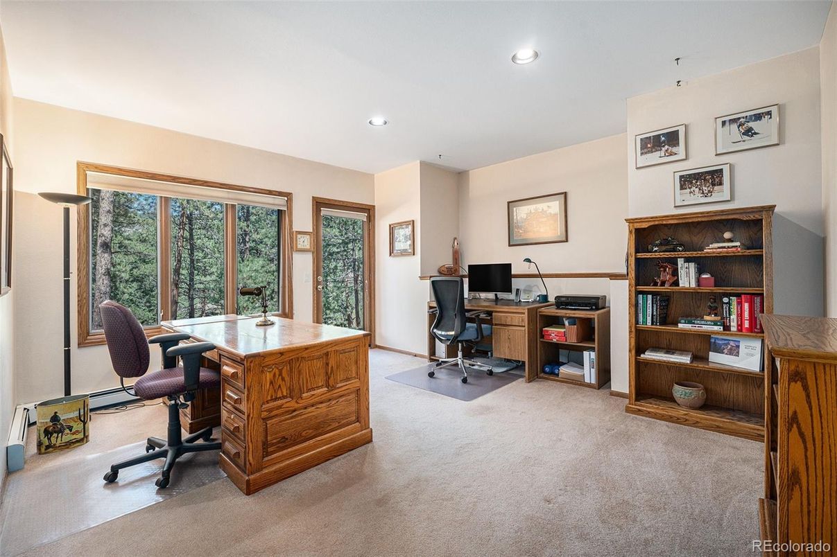 Home Office, Interior, Recessed Lighting