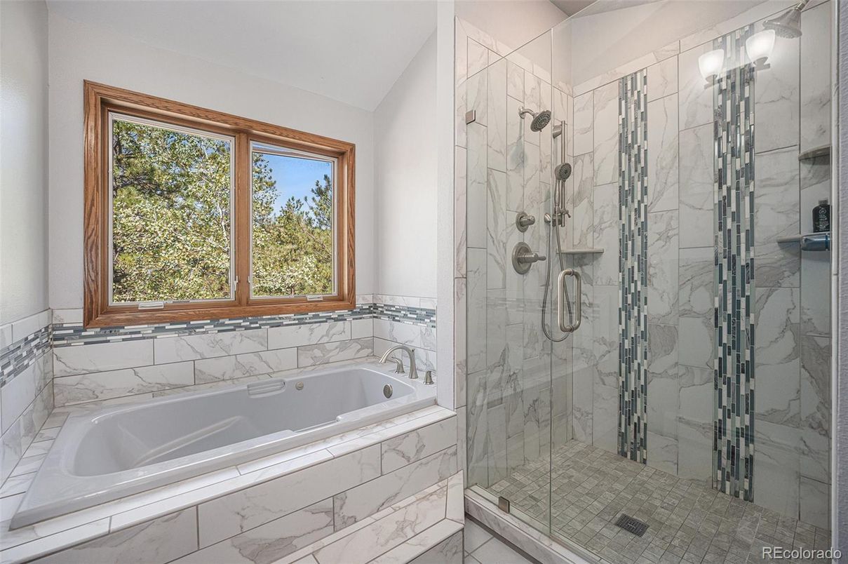 Bathroom, Glass Shower, Interior, Marble Walls