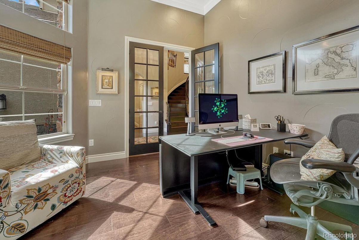 Home Office, Interior, Wood Texture Flooring