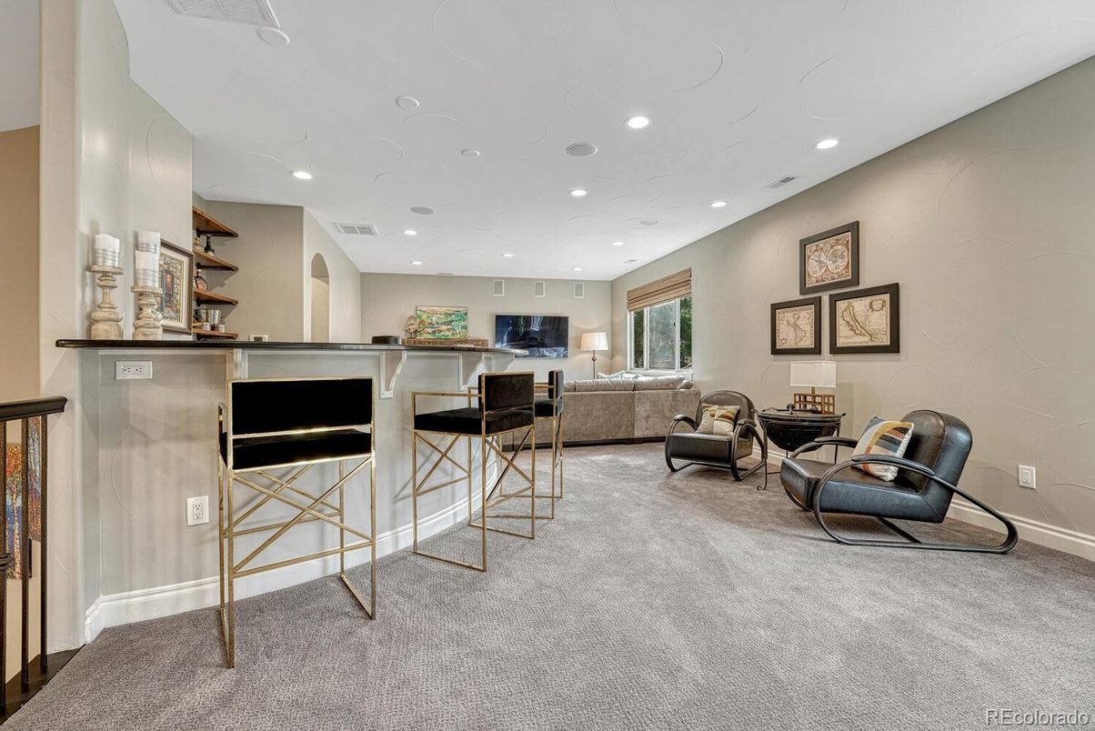Interior, Living room, Recessed Lighting