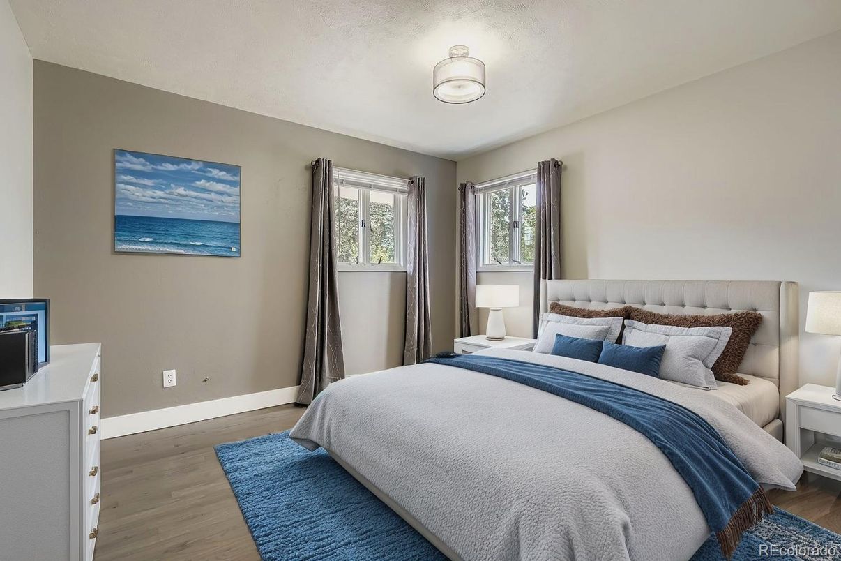 Bedroom, Interior, Wood Texture Flooring