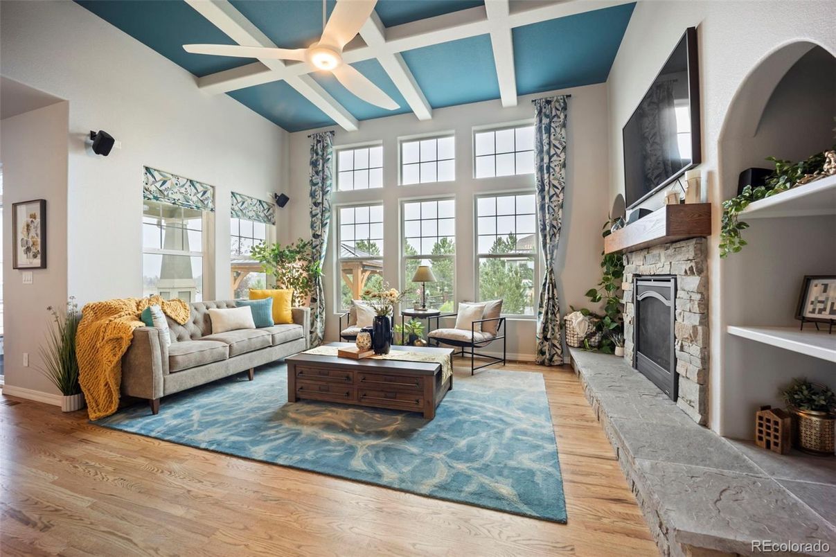 Fireplace, Interior, Living room, Wood Texture Flooring