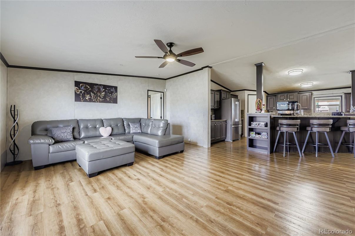 Interior, Kitchen, Living room, Wood Texture Flooring