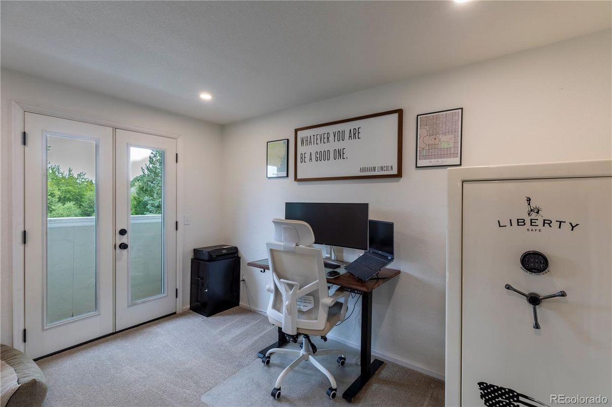 Home Office, Interior, Recessed Lighting