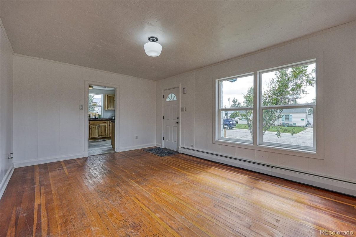 Empty room, Interior, Wood Texture Flooring