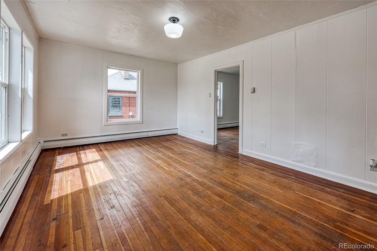 Empty room, Interior, Wood Texture Flooring