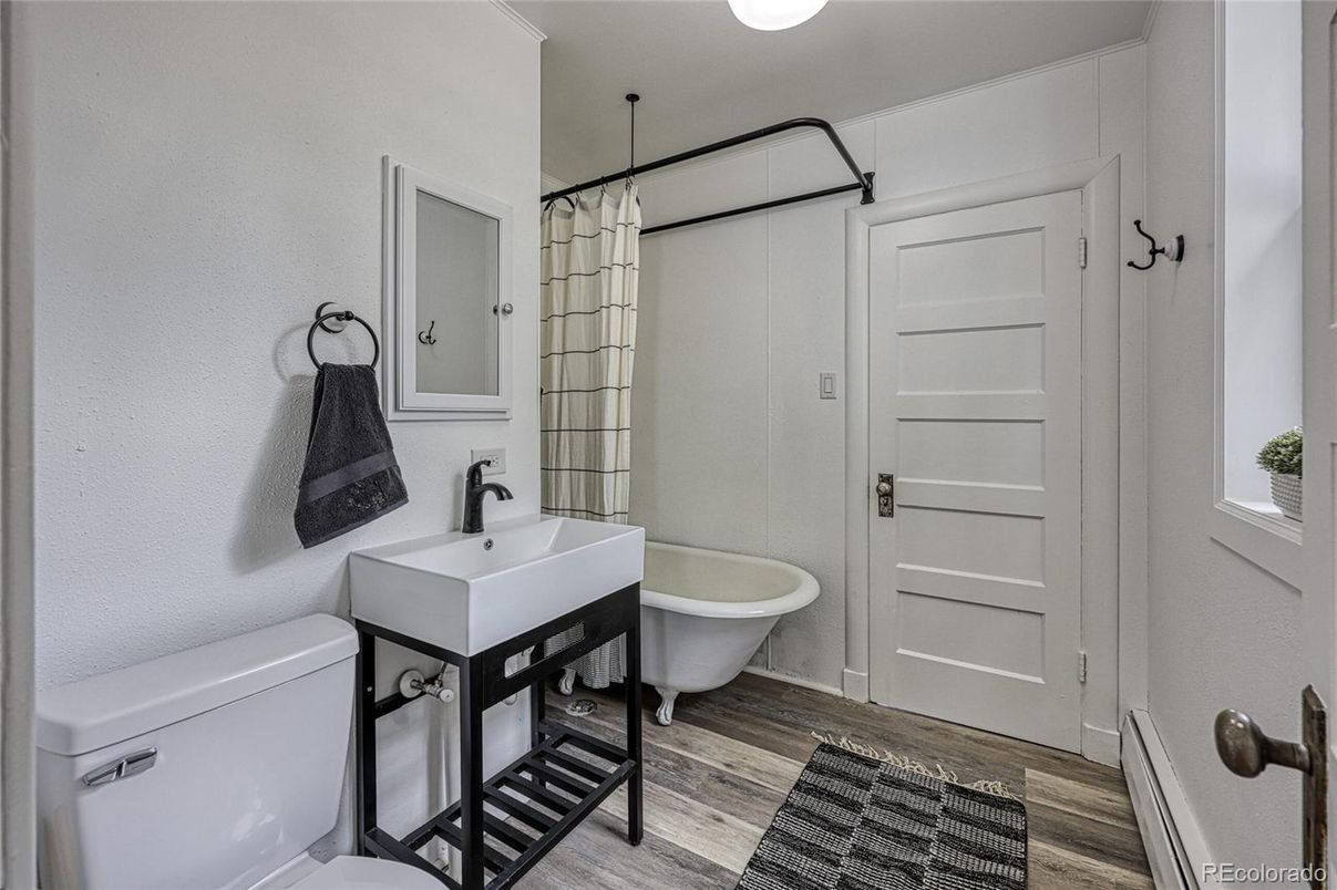 Bathroom, Interior, Wood Texture Flooring