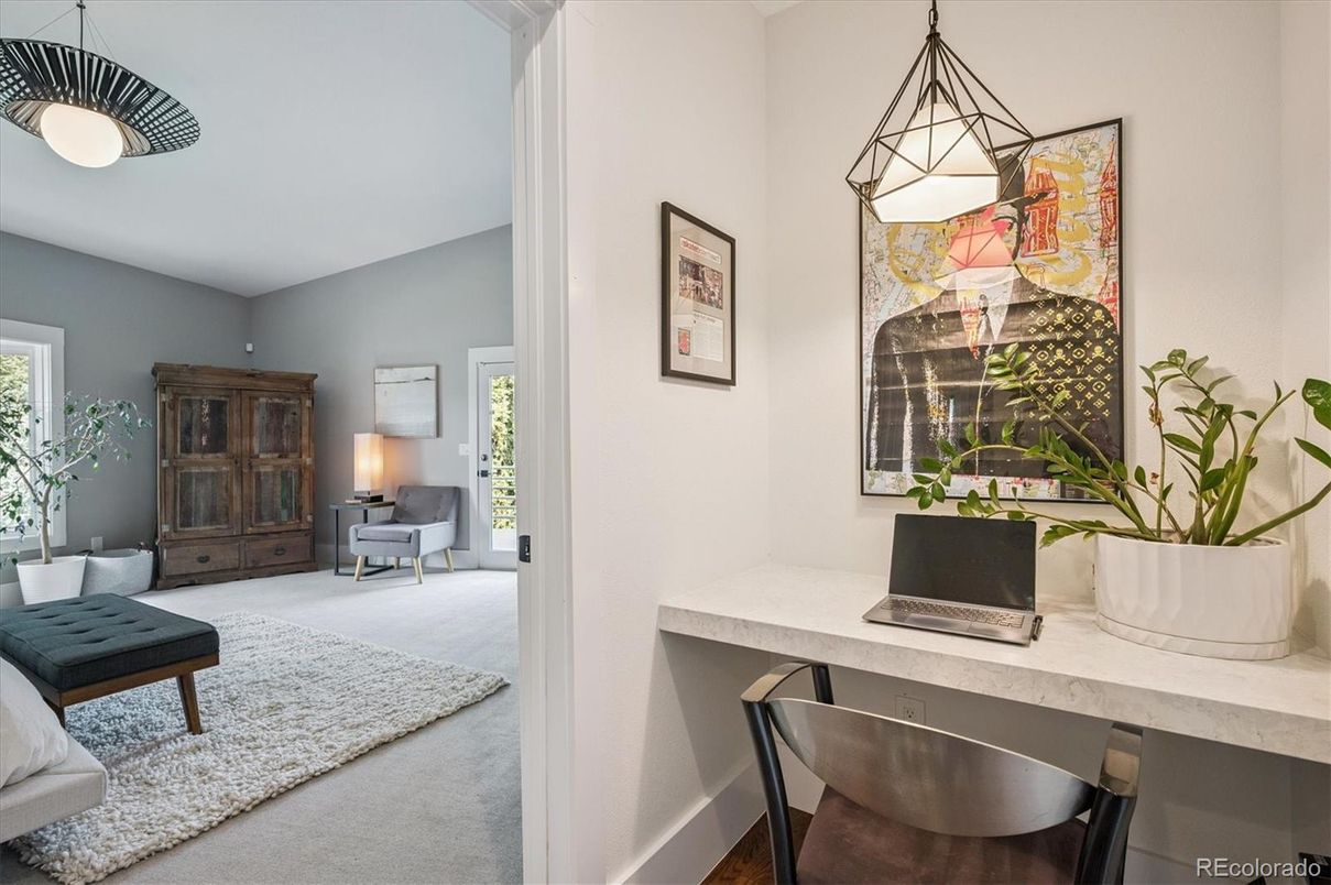 Home Office, Interior, Pendant Lights