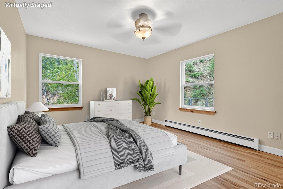 Bedroom, Interior, Wood Texture Flooring