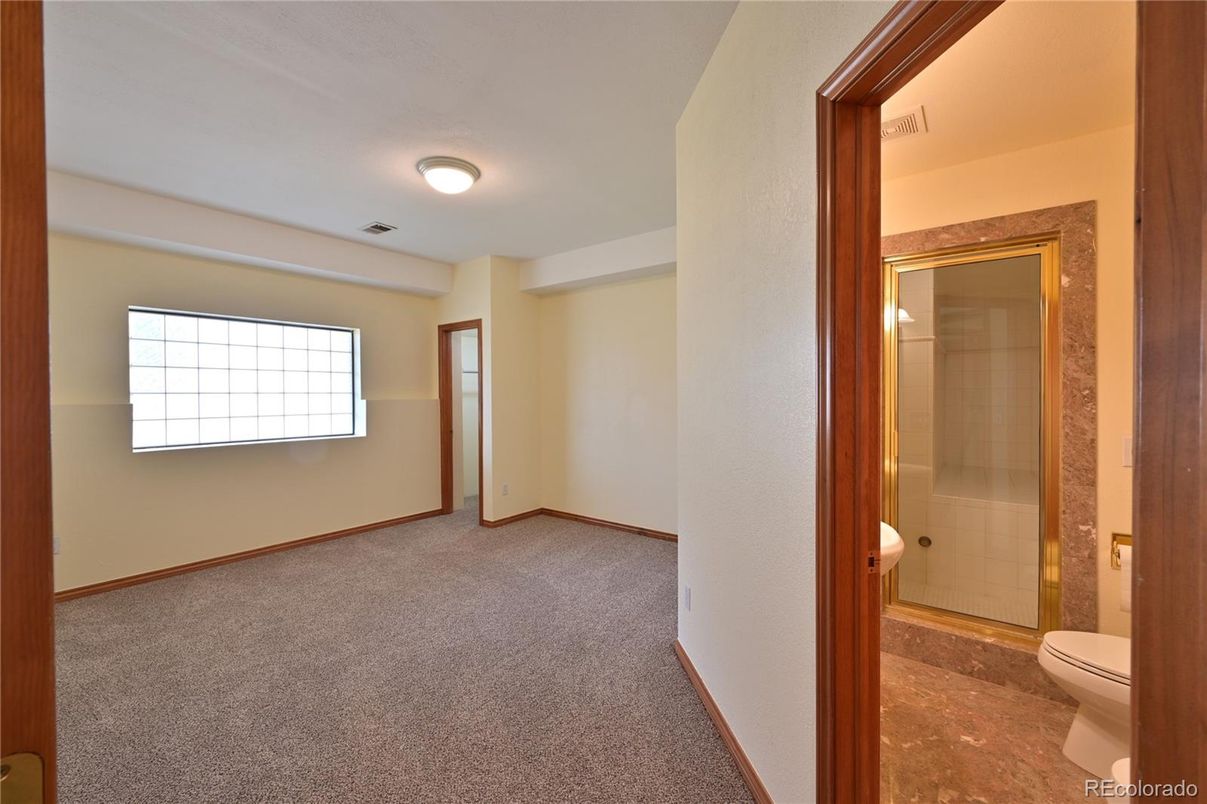 Bathroom, Empty room, Glass Shower, Interior