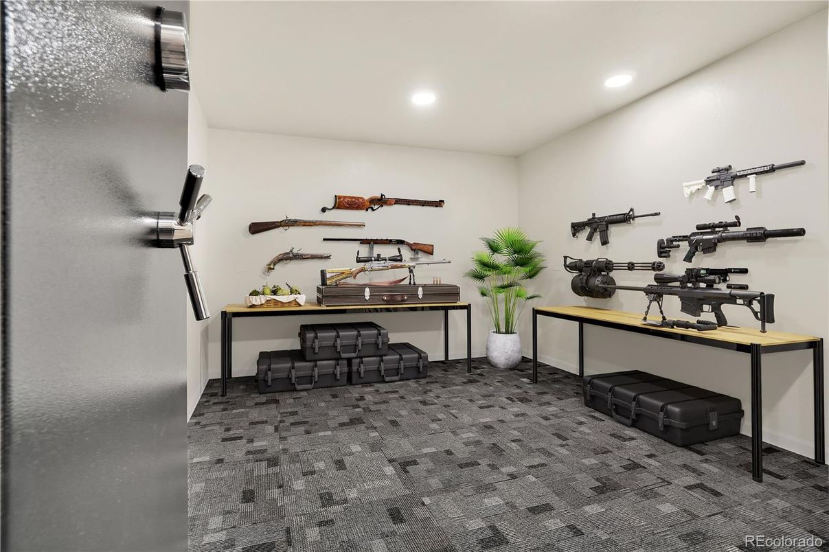 Home Office, Interior, Recessed Lighting