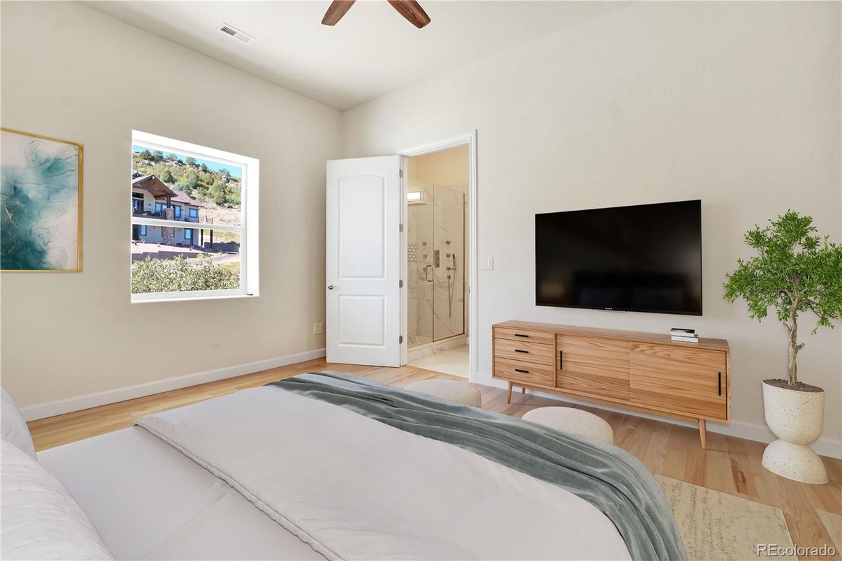 Bedroom, Interior, Wood Texture Flooring