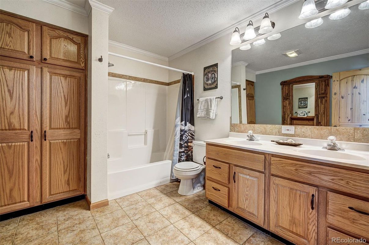 Bathroom, Dual Sink Vanities, Glass Shower, Interior