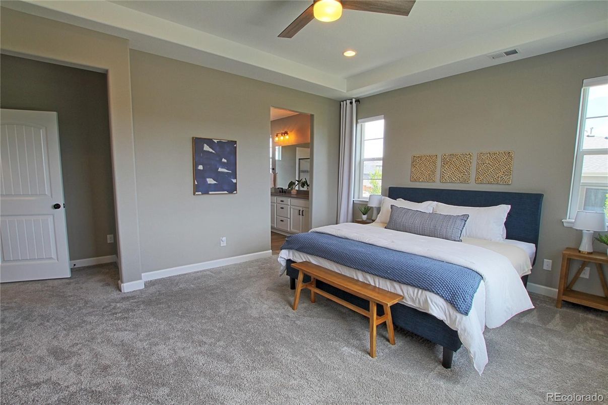 Bedroom, Interior, Recessed Lighting