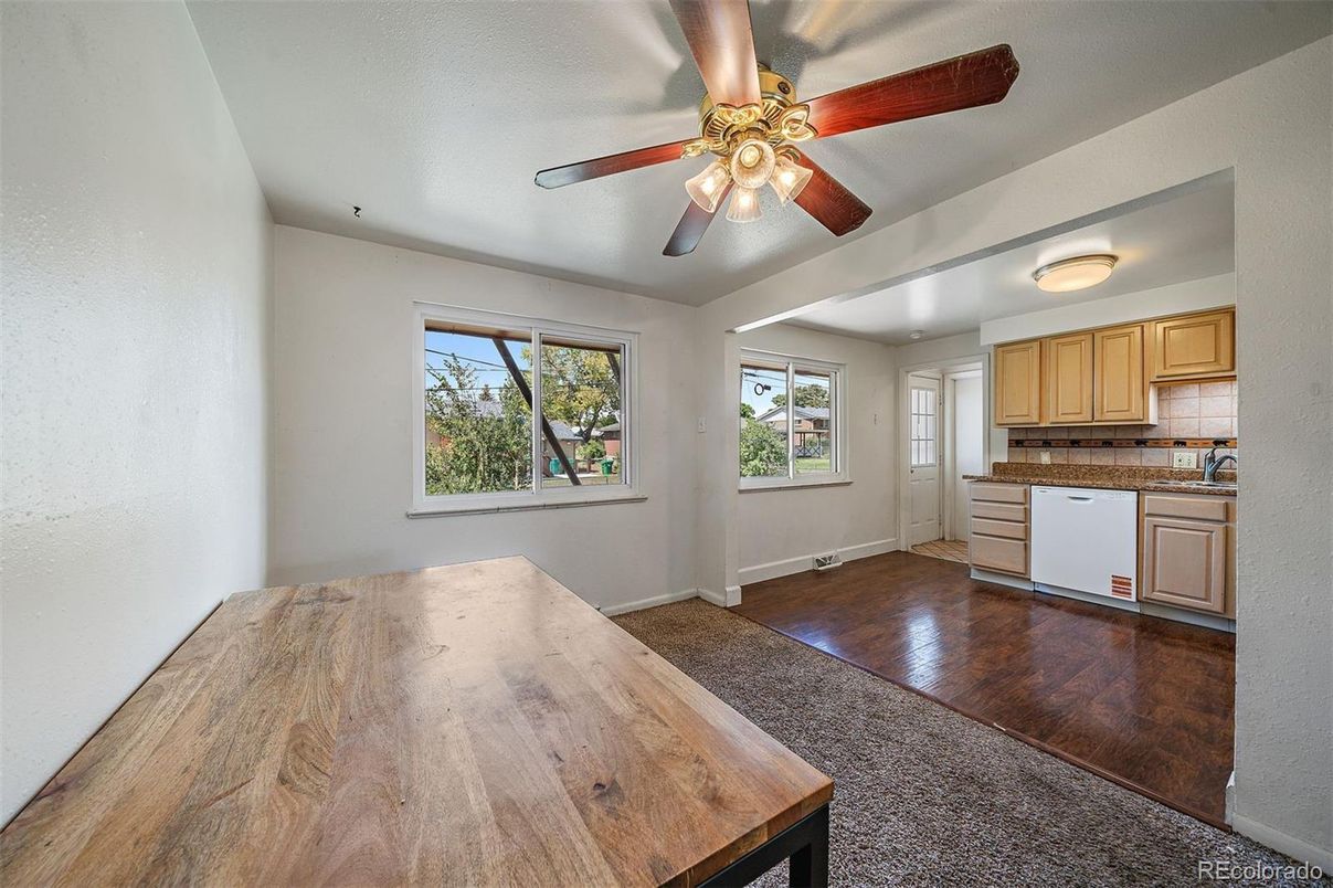 Interior, Kitchen, Wood Texture Flooring