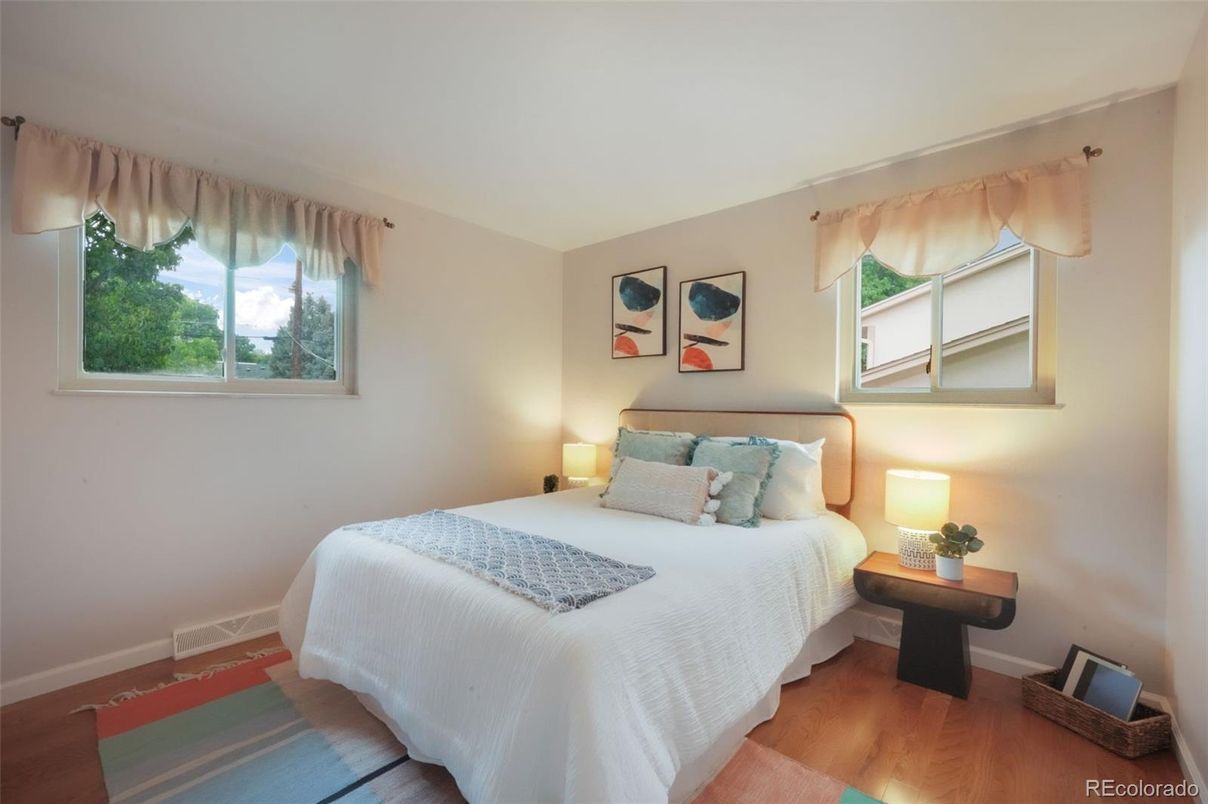 Bedroom, Interior, Wood Texture Flooring