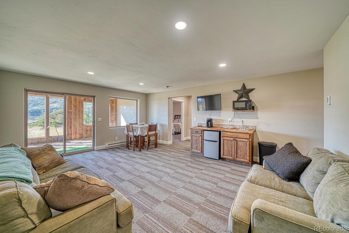 Dining room, Interior, Kitchen, Living room, Recessed Lighting
