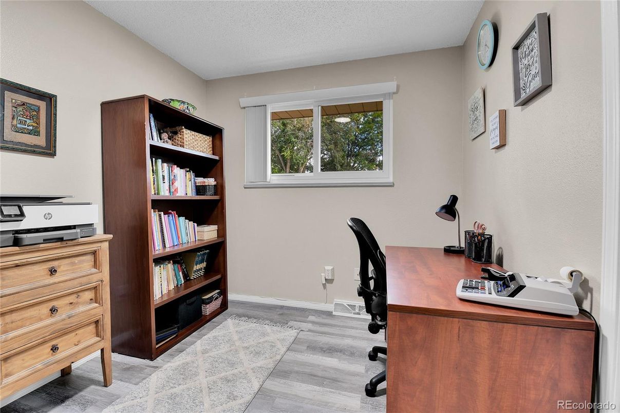 Home Office, Interior, Wood Texture Flooring