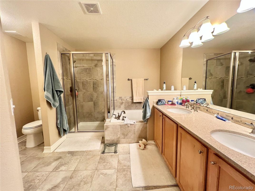 Bathroom, Dual Sink Vanities, Glass Shower, Interior