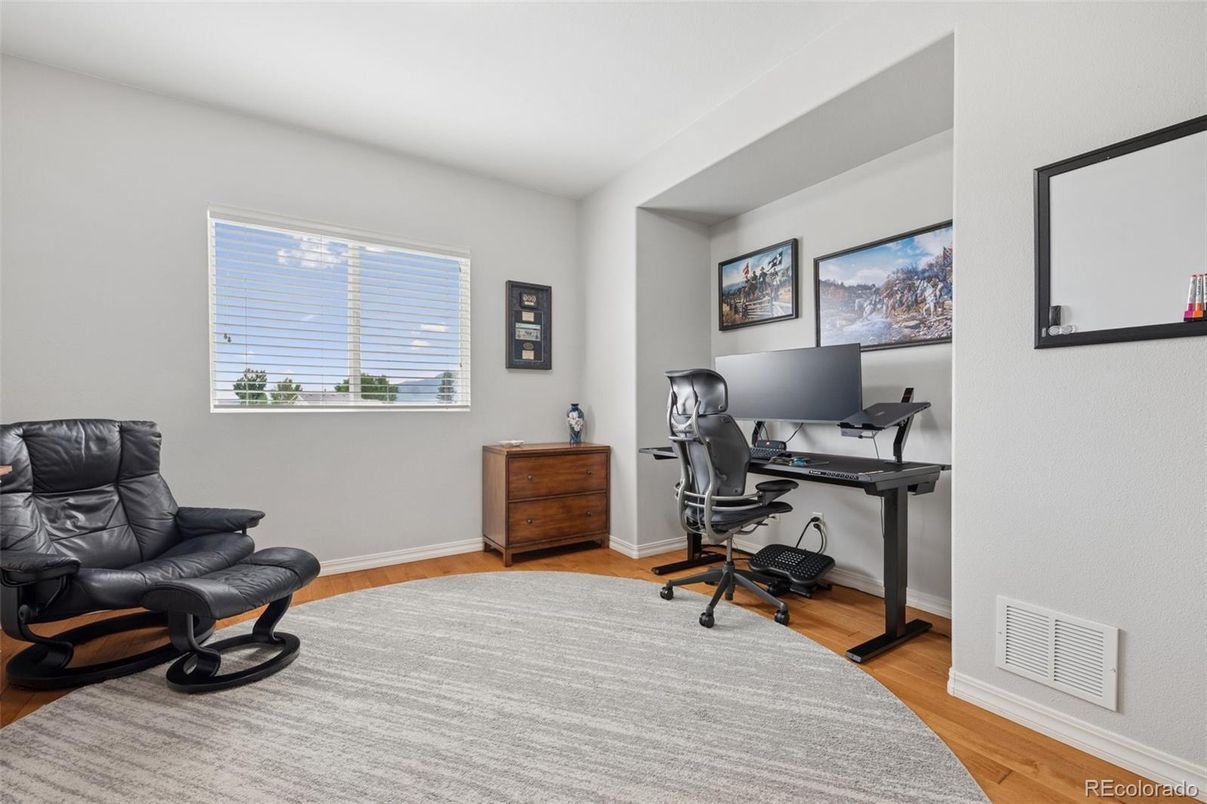 Home Office, Interior, Wood Texture Flooring