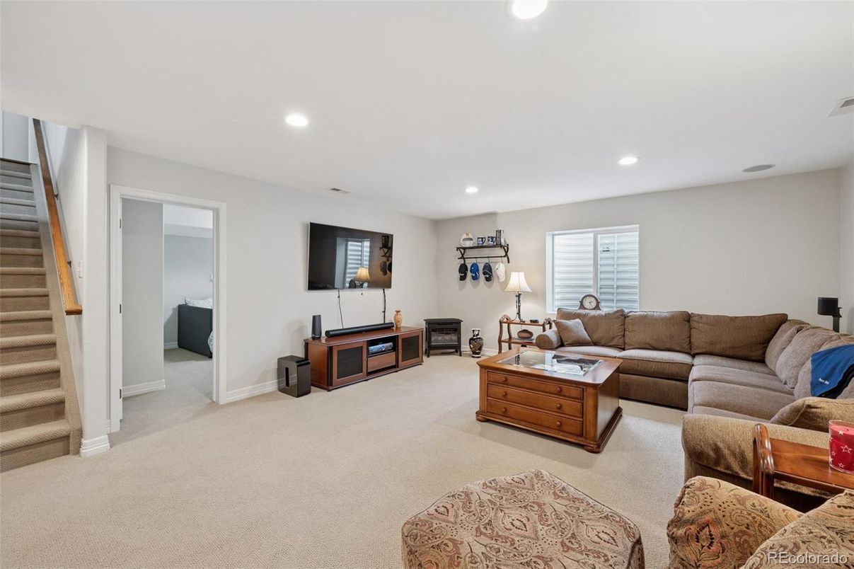 Interior, Living room, Recessed Lighting