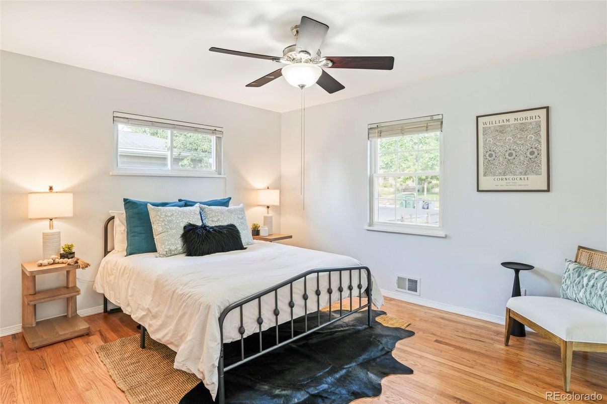 Bedroom, Interior, Wood Texture Flooring