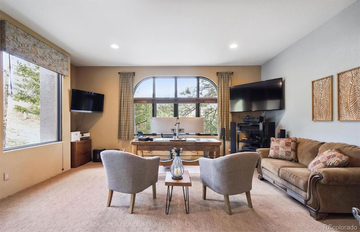 Home Office, Interior, Recessed Lighting