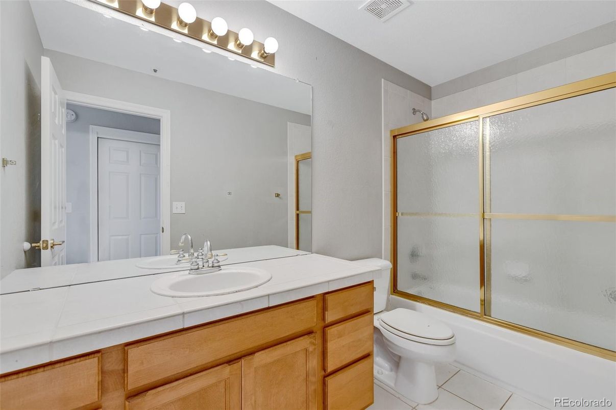 Bathroom, Glass Shower, Interior, Tile Countertops